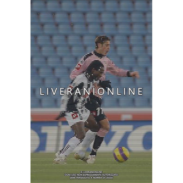 Udinese - Palermo Coppa Italia Tim Cup 19/12/2007 nella foto Rinaudo e Chris Obodo ph parisotto/Ag. Aldo liverani sas