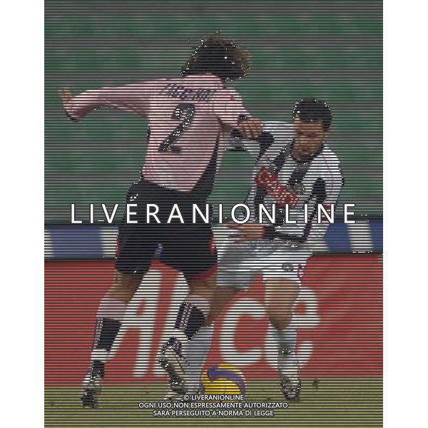 Udinese - Palermo Coppa Italia Tim Cup 19/12/2007 nella foto cristian zaccardo e simone pepe ph parisotto/Ag. Aldo liverani sas