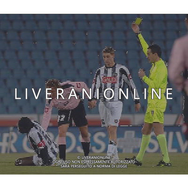 Udinese - Palermo Coppa Italia Tim Cup 19/12/2007 nella foto ammonizione di aimo stefano diana ph parisotto/Ag. Aldo liverani sas