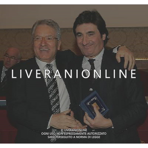 Milano 20 dicembre 2007 Festa di Natale e premiazioni anno 2007 della Lega Calcio nella foto: Urbano Cairo e Matarrese Antonio foto Andry / Ag. Aldo Liverani