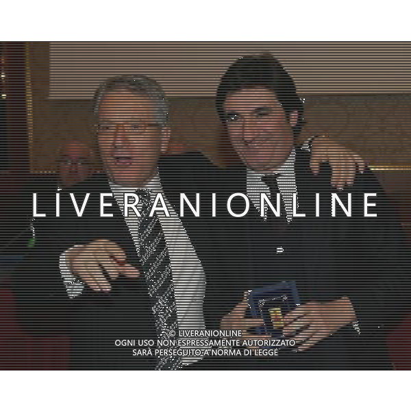 Milano 20 dicembre 2007 Festa di Natale e premiazioni anno 2007 della Lega Calcio nella foto: Urbano Cairo e Matarrese Antonio foto Andry / Ag. Aldo Liverani