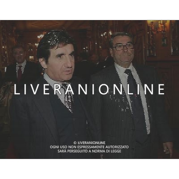 Milano 20 dicembre 2007 Festa di Natale e premiazioni anno 2007 della Lega Calcio nella foto: Urbano Cairo e Aldo Spinelli foto Andry / Ag. Aldo Liverani