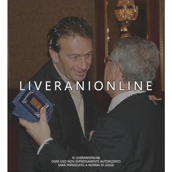 Milano 20 dicembre 2007 Festa di Natale e premiazioni anno 2007 della Lega Calcio nella foto: Massimo Cellino e Antonio Matarrese foto Andry / Ag. Aldo Liverani