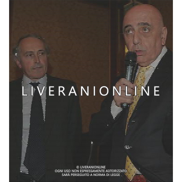 Milano 20 dicembre 2007 Festa di Natale e premiazioni anno 2007 della Lega Calcio nella foto: Galliani Adriano e Abete Giancarlo foto Andry / Ag. Aldo Liverani