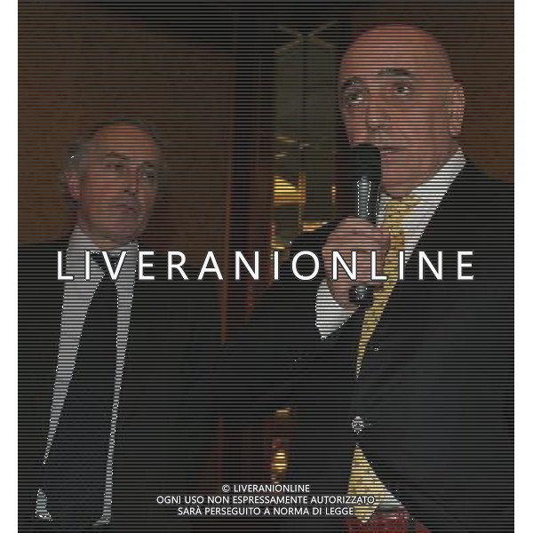 Milano 20 dicembre 2007 Festa di Natale e premiazioni anno 2007 della Lega Calcio nella foto: Galliani Adriano e Abete Giancarlo foto Andry / Ag. Aldo Liverani