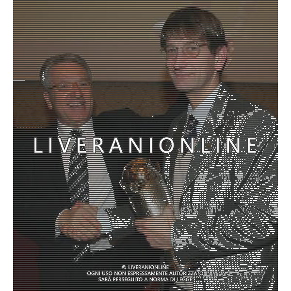 Milano 20 dicembre 2007 Festa di Natale e premiazioni anno 2007 della Lega Calcio nella foto: Matarrese Antonio e Campedelli Luca foto Andry / Ag. Aldo Liverani
