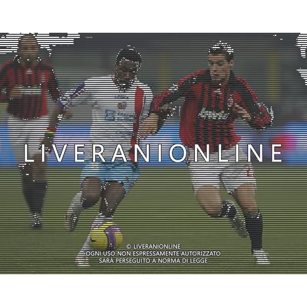 Milan - Catania Coppa Italia Tim Cup 20/12/2007 nella foto gourcuff e edusei ph luzzani/Ag. Aldo Liverani Sas