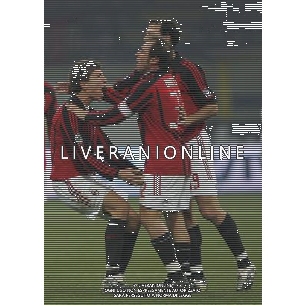 Milan - Catania Coppa Italia Tim Cup 20/12/2007 nella foto esultanza dopo il gol di paloschi ph luzzani/Ag. Aldo Liverani Sas