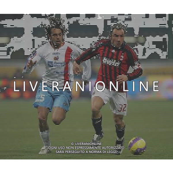 Milano 20/12/2007 coppa italia tim 2007/08 milan-catania 1:2 nella foto cristian brocchi e jorge andrei barrios martinez ph marco luzzani/ag aldo liverani s.a.s.
