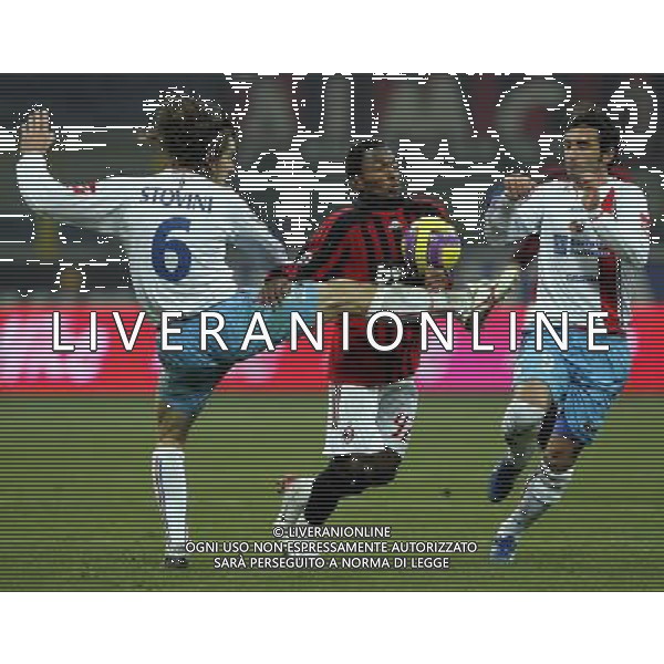 Milano 20/12/2007 coppa italia tim 2007/08 milan-catania 1:2 nella foto kingsley umunegbu, lorenzo stovini e giuseppe colucci ph marco luzzani/ag aldo liverani s.a.s.
