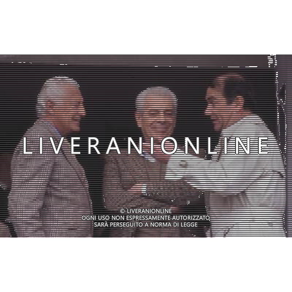 INTER CALCIO 1986 NELLA FOTO ERNESTO PELLEGRINI -gianni agnelli-giorgio fattori AG ALDO LIVERANI