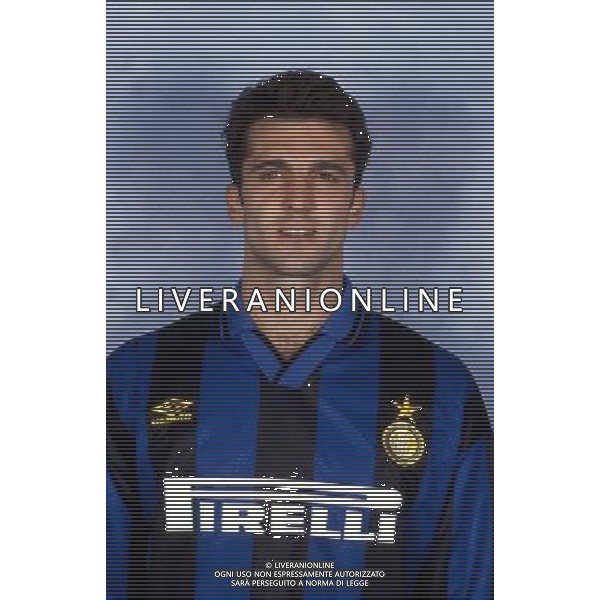 MARCO BRANCA calciatore dell\'Inter - anni\'90 foto della stagione 95/96 ph archivio ag. aldo liverani sas