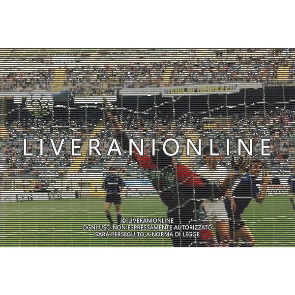 Il gol di Marco Branca Calciatore Inter - Bari anni \'90 Ph FC/archivio Ag. Aldo Liverani sas