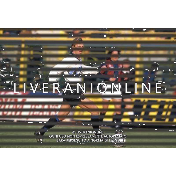 ANDREAS BREHME calciatore dell\'Inter - anni\'90 foto della stagione 90/91 ph archivio ag. aldo liverani sas
