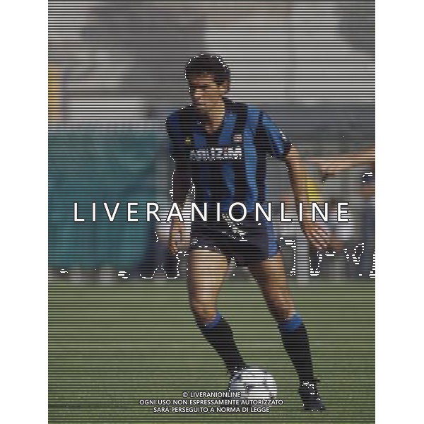 GIUSEPPE BARESI calciatore dell\'Inter dal 1977 al 1992 foto del 1985 ph archivio ag. aldo liverani sas