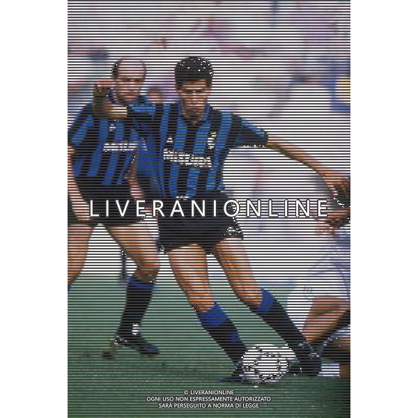 Vincenzo Scifo Calciatore dell\'Internazionale Campionato 1997/1998 Ph archivio Ag. Aldo Liverani sas