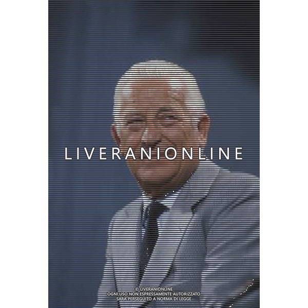 Ivanoe Fraizzoli Presidente dell\'Inter dal 1968 al 1984 foto del 1984 ph archivio ag. aldo liverani sas