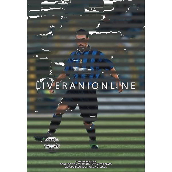 ARCHIVIO ALDO LIVERANI 1997 NELLA FOTO DJORKAEFF YOURI CON LA MAGLIA DELL\'INTER AG ALDO LIVERANI
