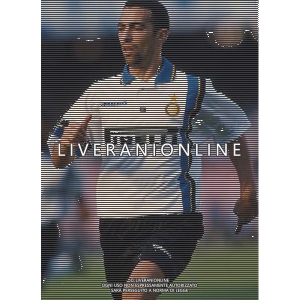 ARCHIVIO ALDO LIVERANI 1997 NELLA FOTO DJORKAEFF YOURI CON LA MAGLIA DELL\'INTER AG ALDO LIVERANI