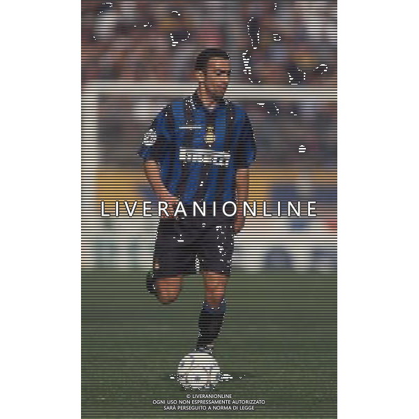 ARCHIVIO ALDO LIVERANI 1997 NELLA FOTO DJORKAEFF YOURI CON LA MAGLIA DELL\'INTER AG ALDO LIVERANI