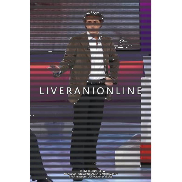 ROMA 13 01 2008 TRASMISSIONE TELEVISIVA\'DOMENICA IN\' NELLA FOTO MASSIMO GILETTI AG ALDO LIVERANI