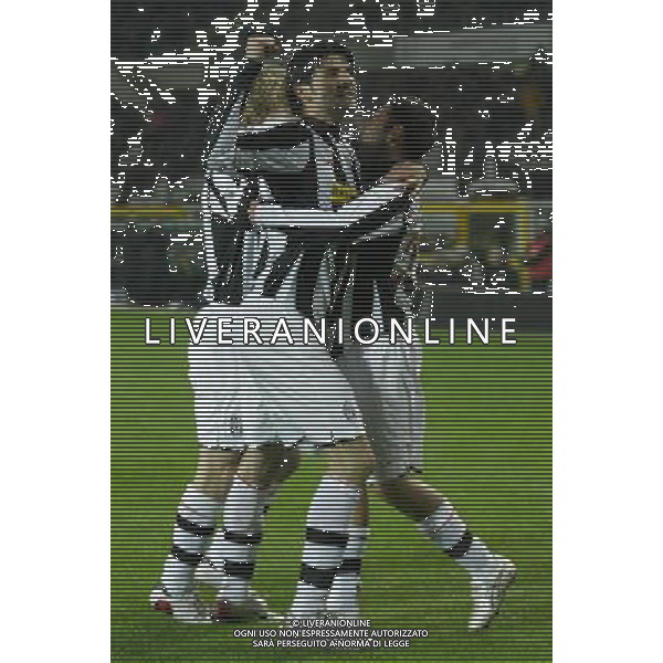 ©Manuela Viganti/Press Photo/Ag. Aldo Liverani Sas 15-01-2008 Torino Juventus Empoli Coppa Italia Tim 2007 2008 Nella foto: esultanza dopo il gol di marco marchionni con vincenzo iaquinta