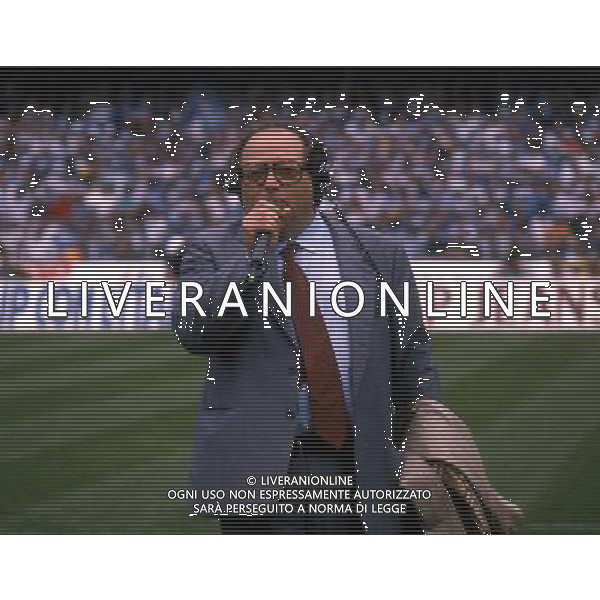 Luigi Necco Giornalista Cronista Sportivo 1989/1990 ph archivio Ag. Aldo Liverani sas