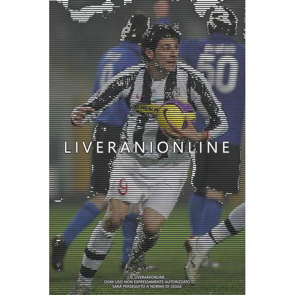 ©Alessandro Falzone/Press Photo/Ag. Aldo Liverani 15-01-2008 Torino Sport Calcio Juventus Empoli Coppa Italia Tim Cup 2007/2008 Nella foto: Esultanza dopo il gol di vincenzo Iaquinta