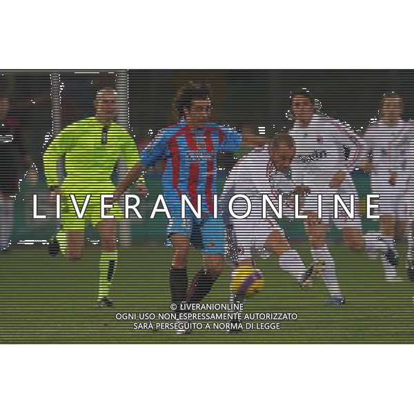 GIUSEPPE SERGI - ALDO LIVERANI 16-1-08 CATANIA CATANIA MILAN COPPA ITALIA TIM CUP 2007-08 Nella foto: christian brocchi e tedesco giacomo AG ALDO LIVERANI