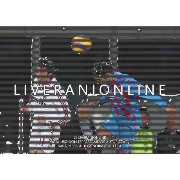 GIUSEPPE SERGI - ALDO LIVERANI 16-1-08 CATANIA CATANIA MILAN COPPA ITALIA TIM CUP 2007-08 Nella foto: andrea SOTTIL IN ANTICIPO SU GILARDINO alberto AG ALDO LIVERANI