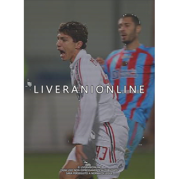 GIUSEPPE SERGI - ALDO LIVERANI 16-1-08 CATANIA CATANIA MILAN COPPA ITALIA TIM CUP 2007-08 Nella foto: PALOSCHI ESULTA DOPO IL GOL DEL PAREGGIO AG ALDO LIVERANI