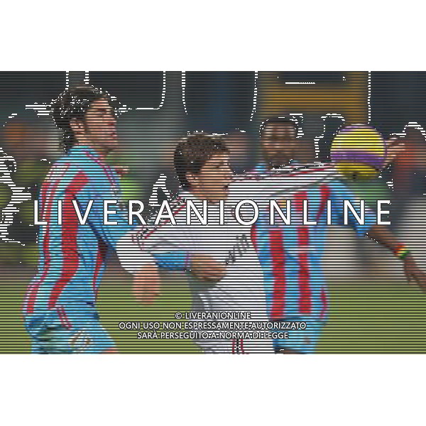 GIUSEPPE SERGI - ALDO LIVERANI 16-1-08 CATANIA CATANIA MILAN COPPA ITALIA TIM CUP 2007-08 Nella foto: IL GIOVANE PALOSCHI MARCATO DA SOTTIL ANDREA AG ALDO LIVERANI