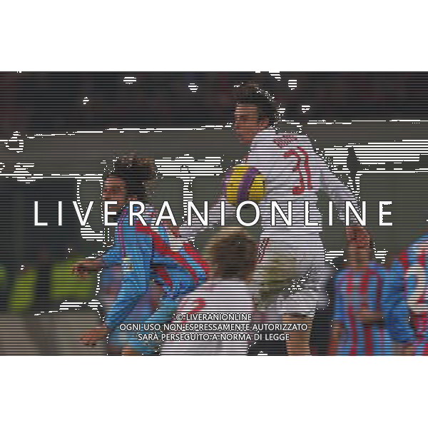 GIUSEPPE SERGI - ALDO LIVERANI 16-1-08 CATANIA CATANIA MILAN COPPA ITALIA TIM CUP 2007-08 Nella foto: digao e martinez AG ALDO LIVERANI