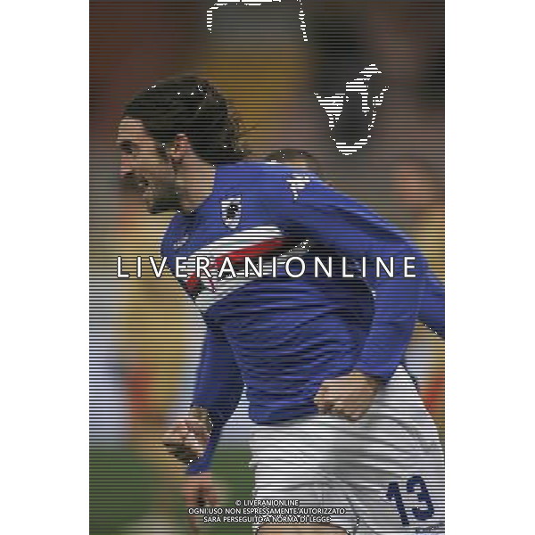©Alessandro Falzone/Press Photo/Ag. Aldo Liverani 16-01-2008 Genova Sport Calcio Sampdoria Cagliari Tim Cup 2007 2008 Nella foto: Esultaza di emiliano Bonazzoli