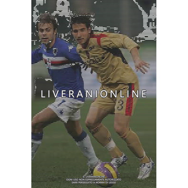 ©Alessandro Falzone/Press Photo/Ag. Aldo Liverani 16-01-2008 Genova Sport Calcio Sampdoria Cagliari Tim Cup 2007 2008 Nella foto: Sammarco e Del Grosso