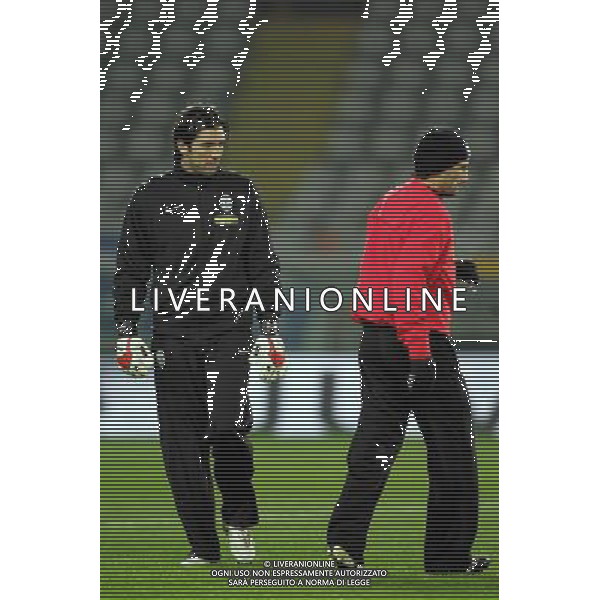 ©Alessandro Falzone/Press Photo/Ag. Aldo Liverani 15-01-2008 Torino Sport Calcio Juventus - Empoli Coppa Italia Tim Cup 2007/2008 Nella foto: Gianluigi Buffon e Salihamidzic