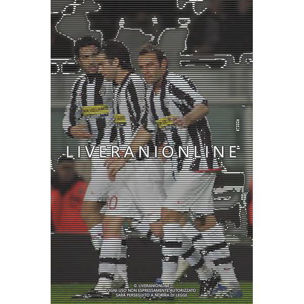 ©Alessandro Falzone/Press Photo/Ag. Aldo Liverani 15-01-2008 Torino Sport Calcio Juventus - Empoli Coppa Italia Tim Cup 2007/2008 Nella foto: abbracci Esultanza Juventus