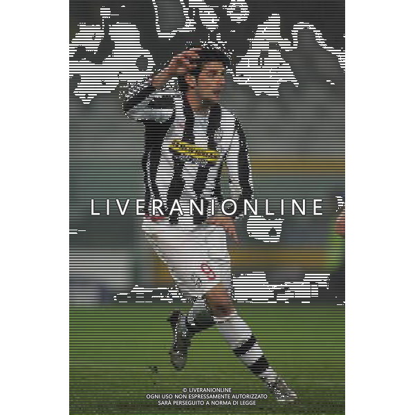 ©Alessandro Falzone/Press Photo/Ag. Aldo Liverani 15-01-2008 Torino Sport Calcio Juventus - Empoli Coppa Italia Tim Cup 2007/2008 Nella foto: Esultanza dopo il gol di vincenzo Iaquinta