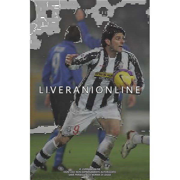 ©Alessandro Falzone/Press Photo/Ag. Aldo Liverani 15-01-2008 Torino Sport Calcio Juventus - Empoli Coppa Italia Tim Cup 2007/2008 Nella foto: Esultanza dopo il gol di vincenzo Iaquinta