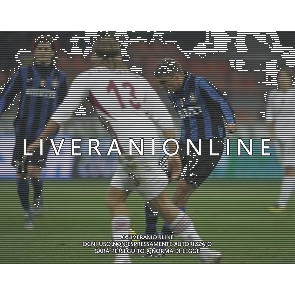 INTER -REGGINA COPPA ITALIA TIM17/01/2008 NELLA FOTO gol crespo FOTOMARCO LUZZANI-AG ALDO LIVERANI