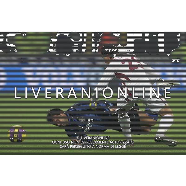 INTER -REGGINA COPPA ITALIA TIM17/01/2008 NELLA FOTO stankovic e koris FOTOMARCO LUZZANI-AG ALDO LIVERANI