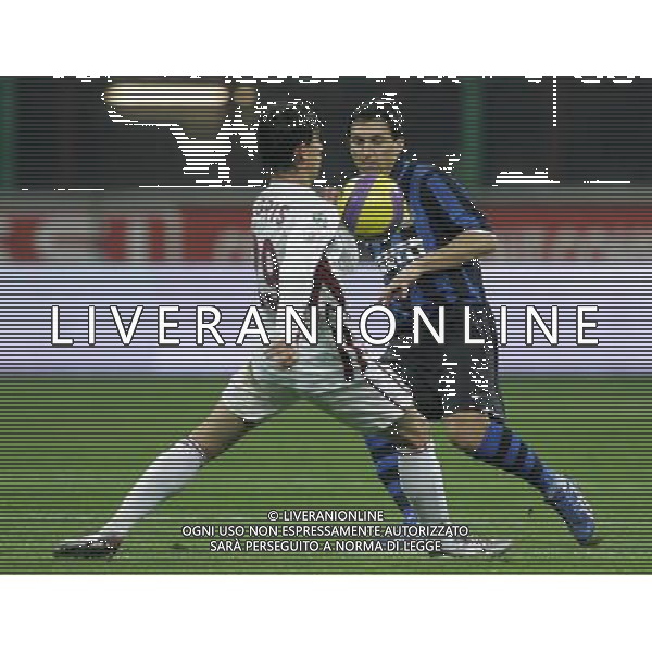 INTER -REGGINA COPPA ITALIA TIM17/01/2008 NELLA FOTO burdisso e koris FOTOMARCO LUZZANI-AG ALDO LIVERANI