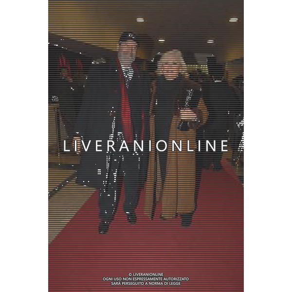 TEATRO BRANCACCIO ROMA PRIMA\'IL CONTE DI MONTECRISTO\'18/01/2008 nella foto LIANA ORFEI CON IL COMPAGNO FOTO MASSIMO BRUNI-AG ALDO LIVERANI