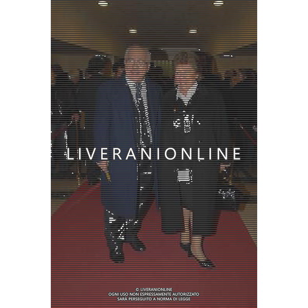 TEATRO BRANCACCIO ROMA PRIMA\'IL CONTE DI MONTECRISTO\'18/01/2008 nella foto TEODORO BONTEMPO CON SIGNORA FOTO MASSIMO BRUNI-AG ALDO LIVERANI