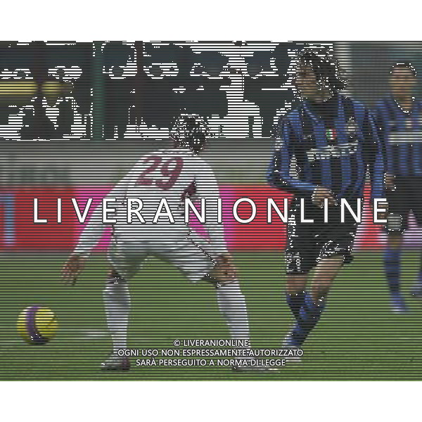 Milano 18/01/2008 Coppa Italia Tim 2007/08 inter-reggina 3:0 nella foto santiago solari e jonis koris ph marco luzzani/ag aldo liverani s.a.s.