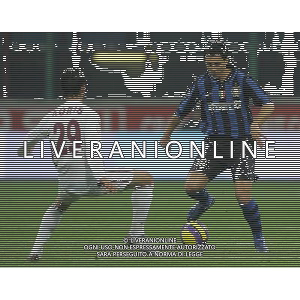 Milano 18/01/2008 Coppa Italia Tim 2007/08 inter-reggina 3:0 nella foto nicolas burdisso e jonis koris ph marco luzzani/ag aldo liverani s.a.s.