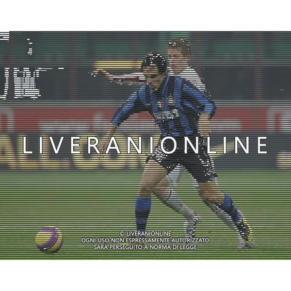 Milano 18/01/2008 Coppa Italia Tim 2007/08 inter-reggina 3:0 nella foto mike tullberg e francesco bolzoni ph marco luzzani/ag aldo liverani s.a.s.