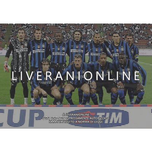 Milano 18/01/2008 Coppa Italia Tim 2007/08 inter-reggina 3:0 nella foto formazione inter ph marco luzzani/ag aldo liverani s.a.s.