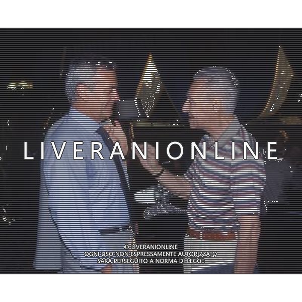 LUIGI SIMONI allenatore dell\'Inter dal 1997 al 1999 con Benito Lorenzi ph archivio ag. aldo liverani sas