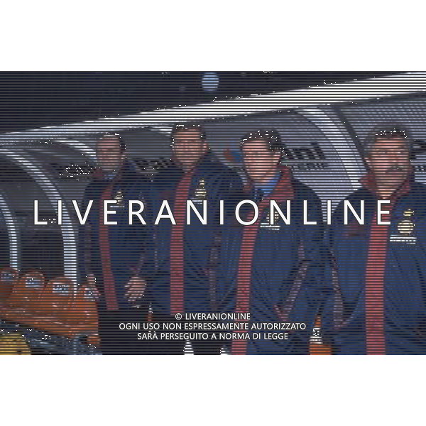 ARCHIVIO ALDO LIVERANI S A S NELLA FOTO PIERO VOLPI-GIACINTO FACCHETTI- ROY HODGSON-ARDEMAGNI AGALDO LIVERANI